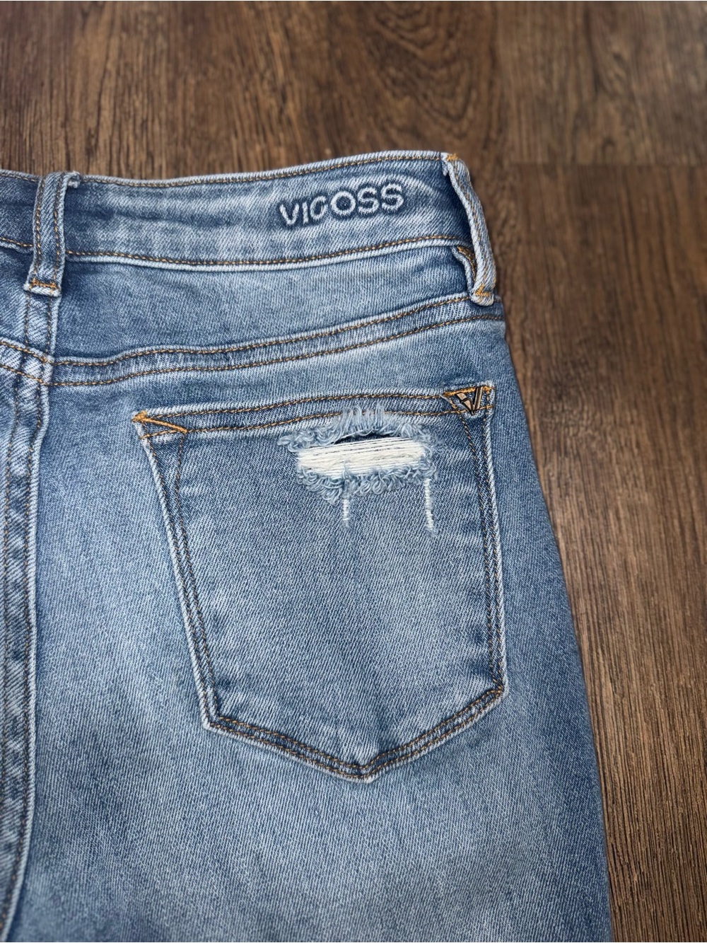 Vigoss Women’s Crosby High Rise Straight Leg Jeans - Picture 8 of 8